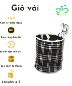 Giỏ vải dành cho xe đạp điện