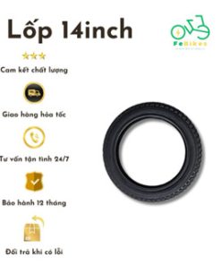 Lốp không săm 14inch cho xe đạp điện trợ lực