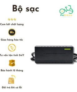 Sạc xe điện 48V 2a pin lithium tự động ngắt điện 54.6V - Chân tròn 3 kim