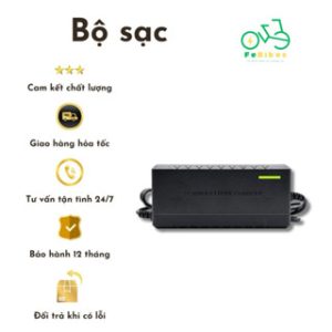 Sạc xe điện 48V 2a pin lithium tự động ngắt điện 54.6V - Chân tròn 3 kim