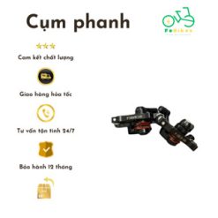 Cụm phanh lắp xe đạp điện trợ lực