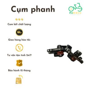Cụm phanh lắp xe đạp điện trợ lực