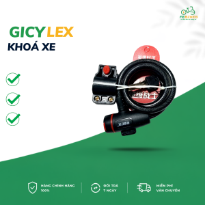 Khóa dây 4 số xe đạp xe điện kèm móc treo tiện lợi