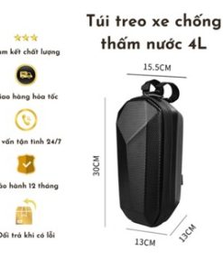 Túi Chống Nước Xe Đạp, Xe Đạp Điện, Xe Máy, Túi Cứng, Túi Xe Đạp Điện 4L