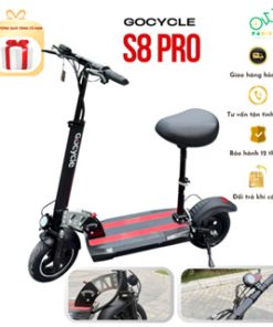 Xe điện Gocycle S8 Pro – Pin khủng 28.6Ah chạy 150km – Gấp gọn, giảm xóc thủy lực, chống trộm NFC